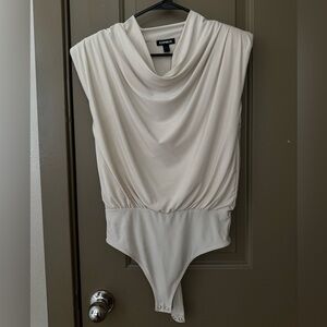 Express Women's Soft Cream Bodysuit
